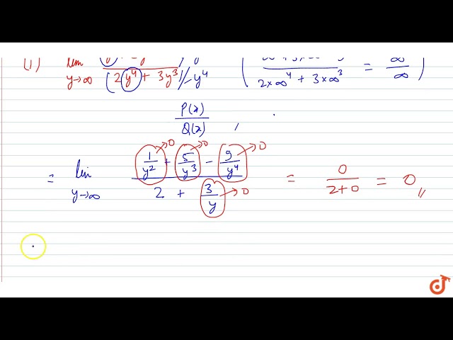 Limits : Examples of limits at infinity