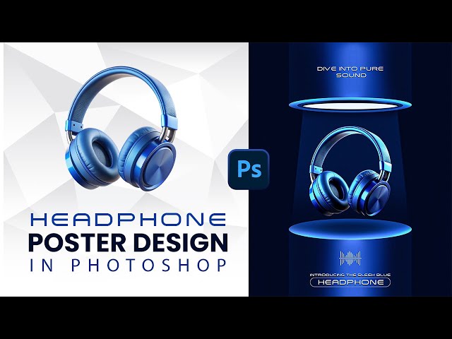 Headphone Poster Design in Photoshop | Amazing Ad Banner Quick Tutorial