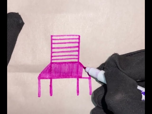 How to Draw a Chair 🪑 using H | Simple Sketch Tutorial
