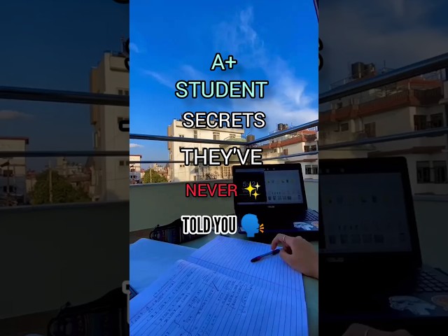 ✨A+ students secret they have NEVER been you know 🗣#study #shorts #studymotivation