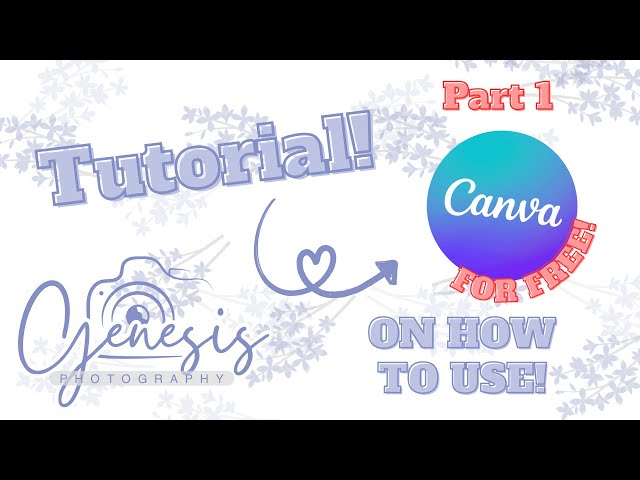 Tutorial on how to use Canva for FREE!! Part 1!!!