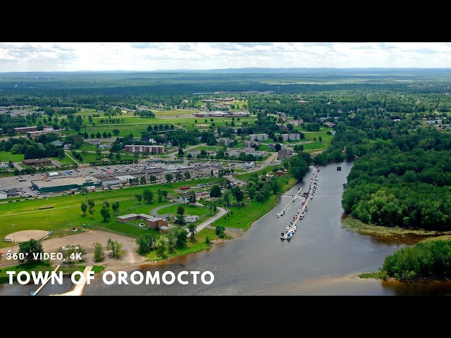 Driving Canada| Motorcycle ride Around Oromocto, while cleaning up the roads (360 in 4K)