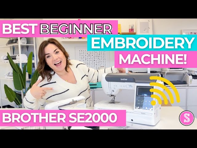 Easiest Embroidery Machine for Beginners 🤯 Brother SE2000 Even Threads Itself!