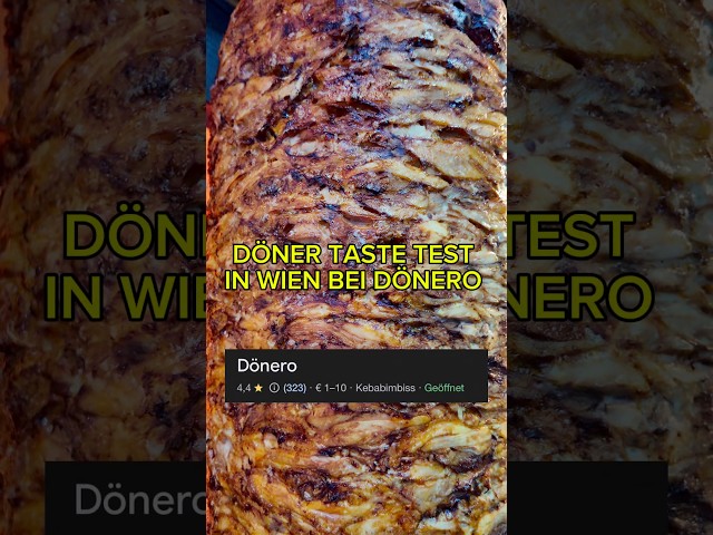 Döner taste test in Vienna at Dönero in the 2nd district #döner #test #vienna #austria #food