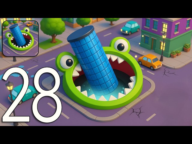 Hole.io - Gameplay Walkthrough Part 28 Tutorial NEW Mobile Game (Android, iOS)