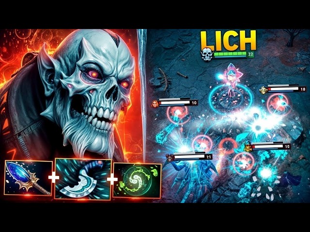 7.40c Lich is OP Comeback🔥🔥🔥Infinite Ulti Bounces 35 Kills | Dota 2 Gameplay