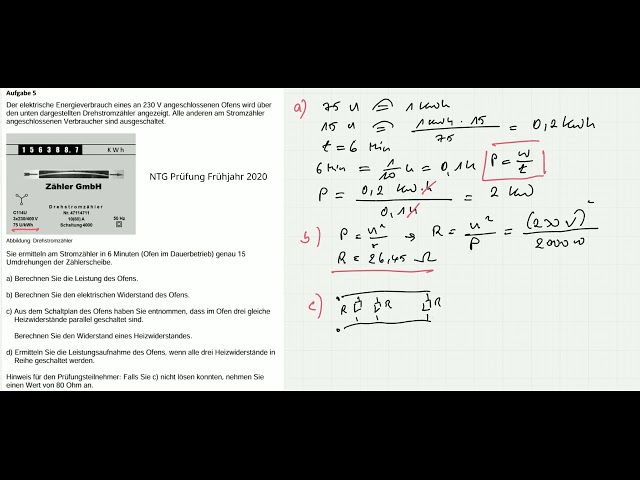NTG Prüfung Frühjahr 2020 Aufgabe 5