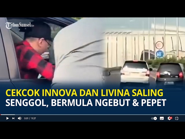 Viral: Innova and Livina Bumping into Each Other, From Speeding to Pushing Each Other