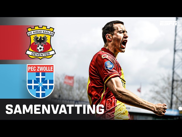 🔥 DRIE GOALS binnen 15 MINUTEN in IJSSELDERBY ⚔️ | Samenvatting Go Ahead Eagles - PEC Zwolle