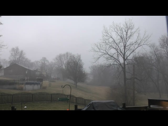 heavy rain in suburban St. Louis on Valentine's Day 2023, 2/14/23