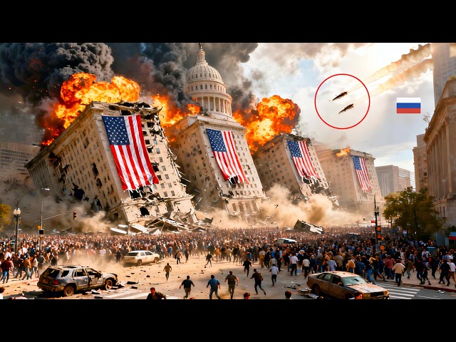 Breaking news! In just 2 minutes, the US embassy building collapsed due to a hypersonic missile.