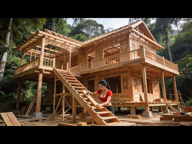 For just $70,000, transform a forest into a luxurious mansion./By@TrieuThiGiang