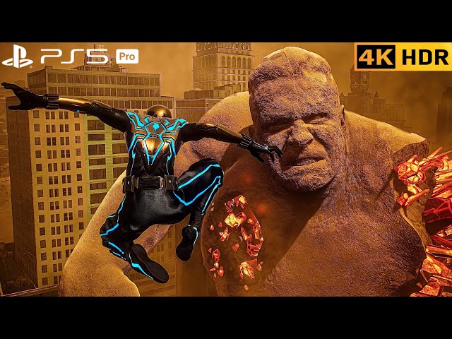 (PS5 PRO) Superior Spider & 2099 Miles Vs Sandman | 4K HDR |