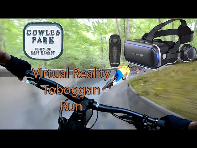 Cowles. Toboggan Run in VR360. VR goggles or move phone. Set to highest Quality for best results