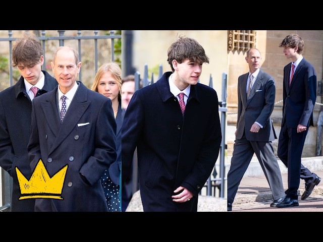 James Earl of Wessex Makes Rare Public Appearance at Windsor Easter Service