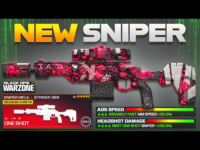 new BEST 1 SHOT SNIPER META LOADOUT for WARZONE BO7! (Best Strider 300 Class Setup in Warzone)