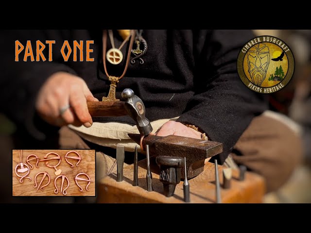 Cold Forging Viking Jewelry  in the Forest   Part 1