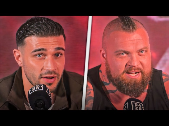 TENSE! Tommy Fury vs Eddie Hall • FULL PRESS CONFERENCE | Misfits Boxing