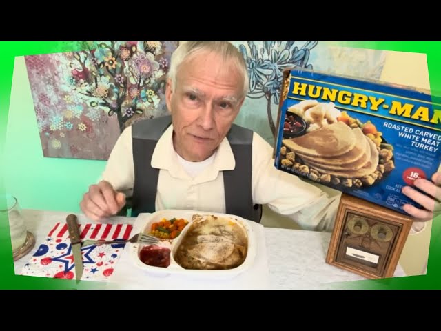 ASMR: Hungry-Man Roasted Carved White Meat Turkey Dinner!