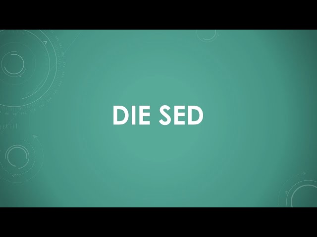 The SED explained simply and briefly