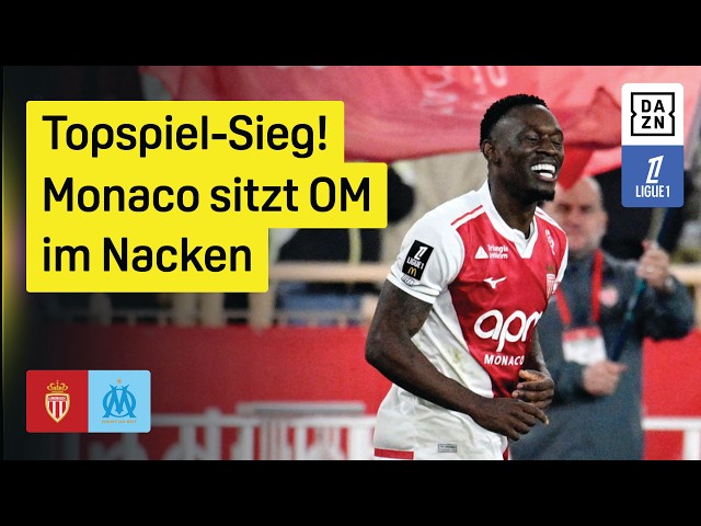 Monaco shine in the top match! AS Monaco - Marseille | Matchday 28 | Ligue 1 | DAZN Highlights