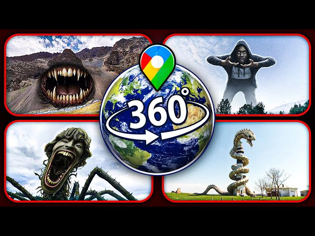Found 61 & 67 Monsters on Google Earth — TOP 4 Unexplained Creatures (VR 360°)