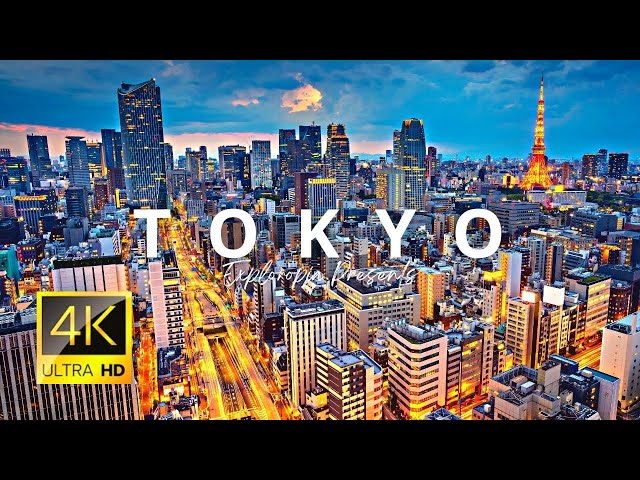 Tokyo, Japan 🇯🇵 in 4K ULTRA HD 60 FPS - 1st Largest City in The World Drone View