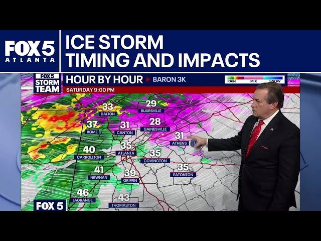 Georgia ice storm timing and impacts | FOX 5 News