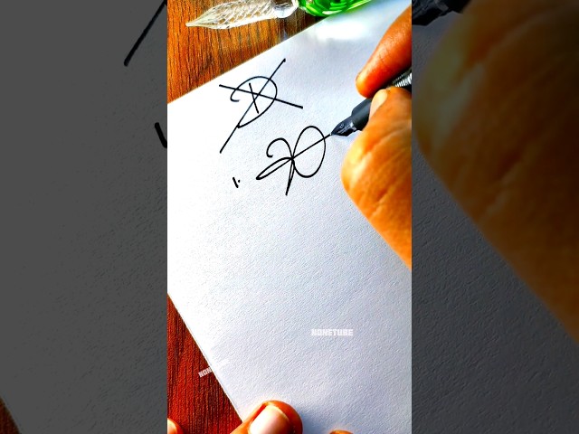 How to sign the letter D ❤ ?
