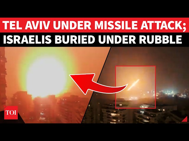 Missile Rain Over Israel: Iran Pounds Tel Aviv With Cluster Strike; Mayhem In Haifa After Big Strike