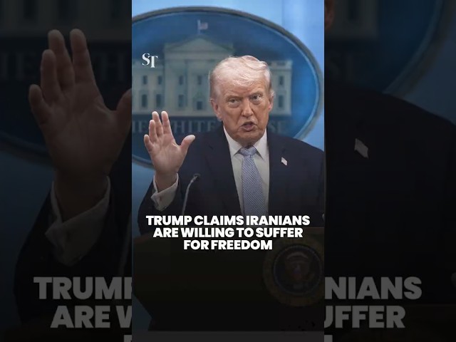 Trump claims Iranians are willing to suffer to have freedom, touts his plan as the ‘best plan’