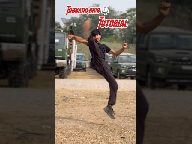 Tornado Kick🔥🥋✅ #tutorial  #taekwondo #kick #karate #motivation #tricks #training #speed #shorts