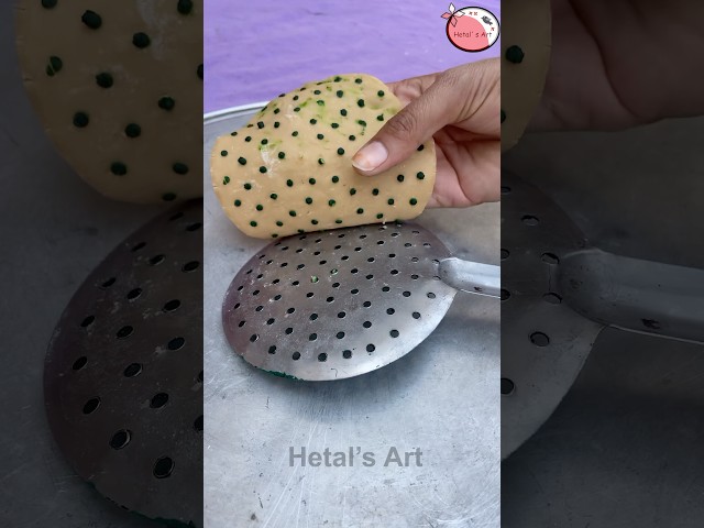 Mandala Dot 🟢 Design Puri making