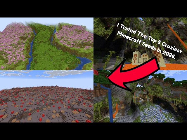 Top 5 BEST NEW CRAZIEST MINECRAFT SEEDS for 2026! ( Bedrock & Java )