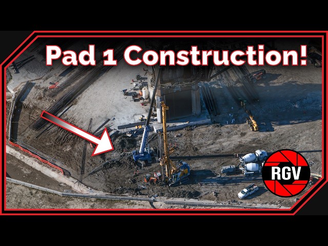 Bohrarbeiten an Startrampe 1 beginnen und Test der Tankanomalie | Starbase Flyover Update 115