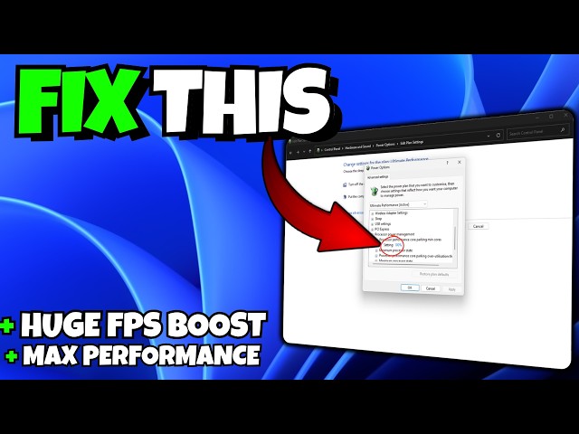 Your POWER Settings Are DESTROYING Your FPS Right Now