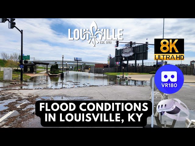 8K VR180: Flood Conditions at Louisville Waterfront Park (60FPS)