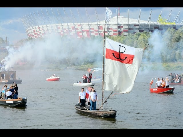 Godzina W na Wiśle. 72 Rocznica wybuchu Powstania Warszawskiego. Powstanie Warszawskie.