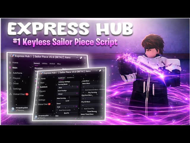 Sailor Piece Script (No Key) — Express Hub | Auto Farm, Infinite Tower, Kill Aura, Dungeon and More!