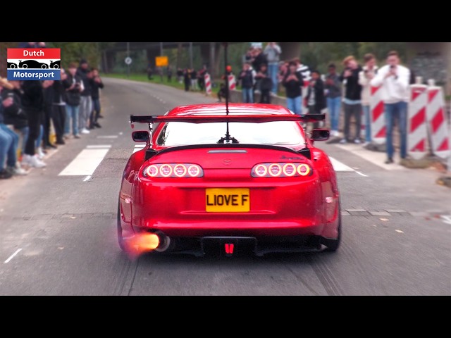 Modified Cars leaving Car Show! - 900HP Supra, Boosted Mustang, 1000HP E30, Skyline GTR, Lowriders..