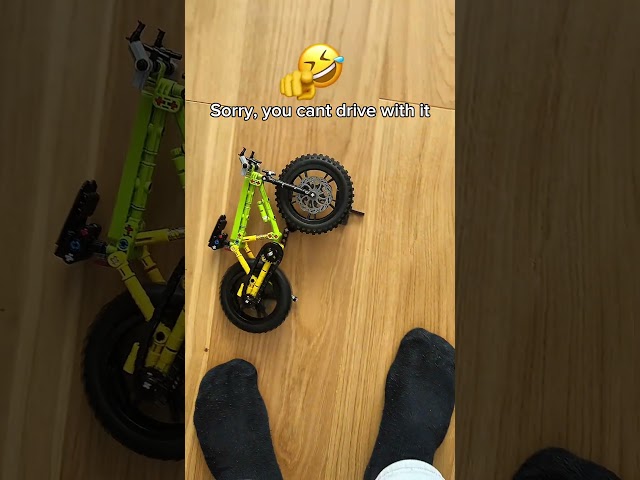 Is this the smallest bike on planet?😱 #bike #lego