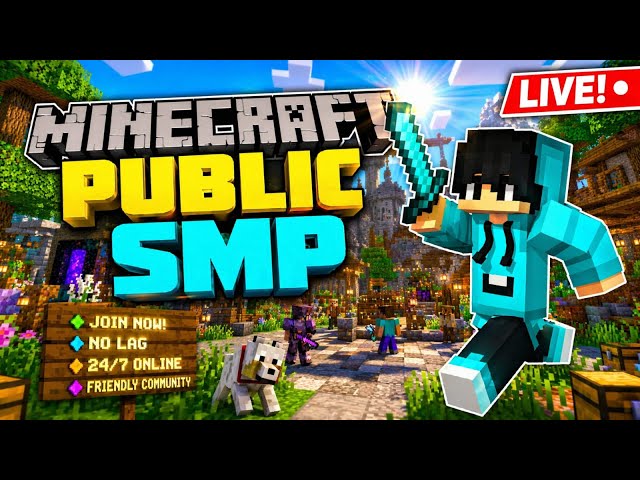 Minecaft Public Smp live 🔴