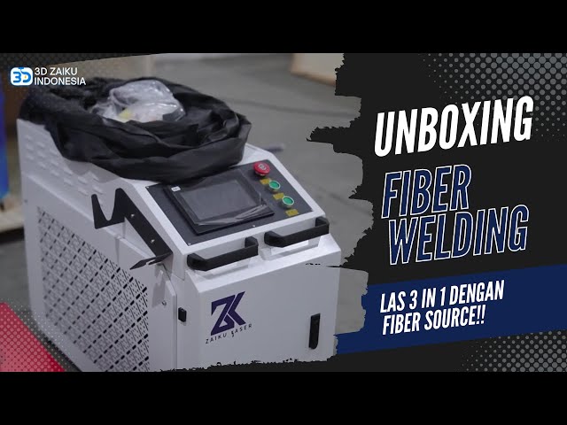 LAS 3 IN 1 DENGAN FIBER SOURCE!! BISA LAS, CUTTING & MEMBERSIHKAN KARAT - UNBOXING FIBER WELDING