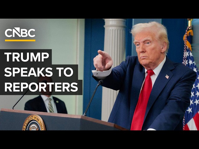 President Trump speaks to reporters at the White House — 4/6/2026