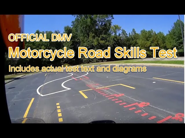 DMV Motorcycle Road Skills Test - OFFICIAL Test instruction