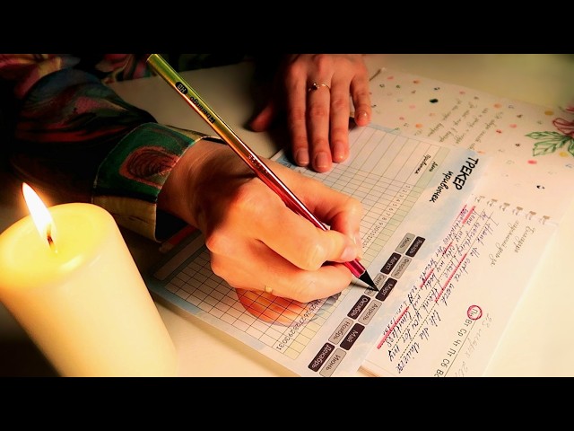 ASMR Writing & Paper Sounds ✍️ Unintelligible Whisper (No Talking)