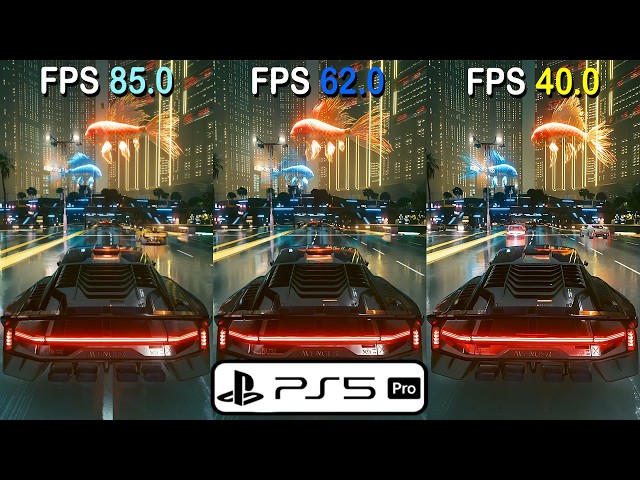 Cyberpunk 2077 - PS5 PRO Patch Graphics & Frame Rate Comparison (PSSR 2/120hz/VRR)