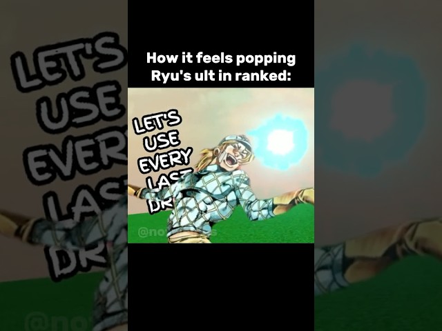 How it feels using Ryu's awakening in ranked 😭