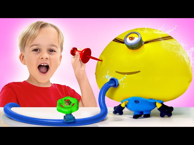 Cool Science Experiments with inflatable toys