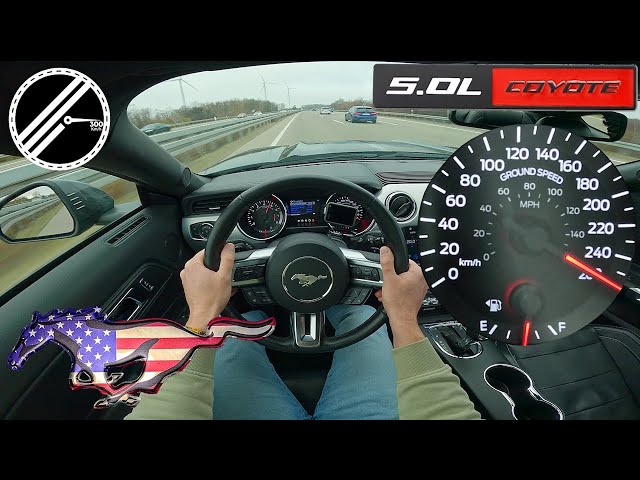 Ford Mustang GT 5.0 V8 AT | 421 PS | Top Speed German Autobahn No Speed Limit POV